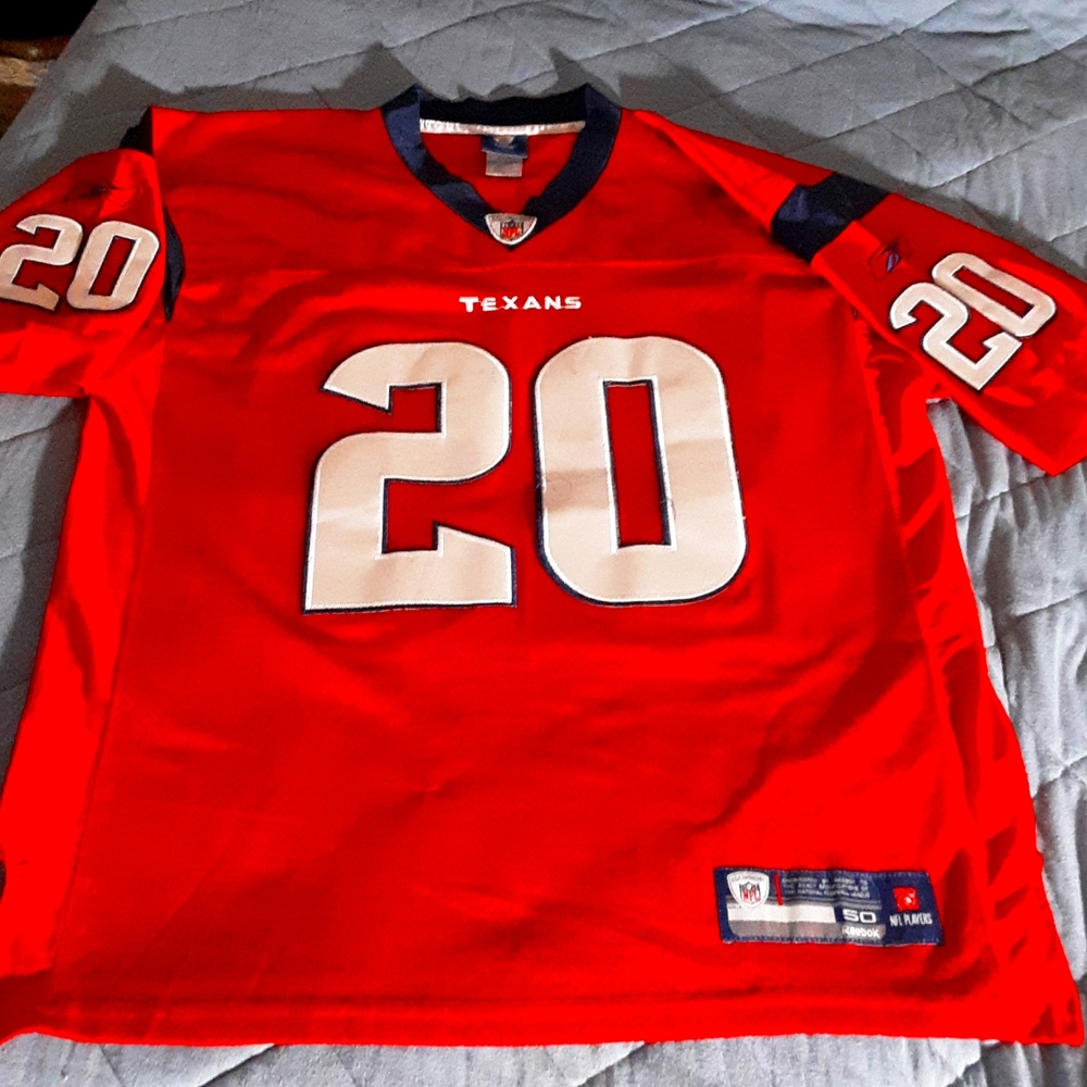 NFL on field Reebok size 50 "Texans" #20 Slaton